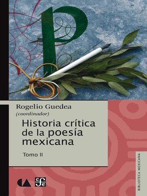 cover image of Historia crítica de la poesía mexicana